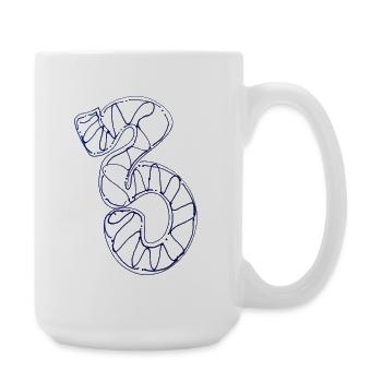 3 Street Art Souvenir Graffiti - Large Mug 440 ml - white - Right