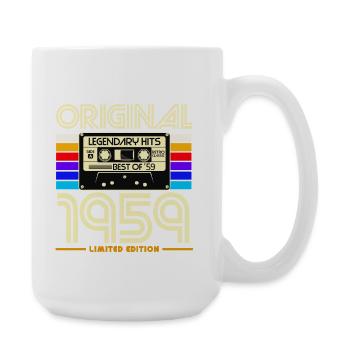 1959 Vintage Limited Cassette - Large Mug 440 ml - white - Right