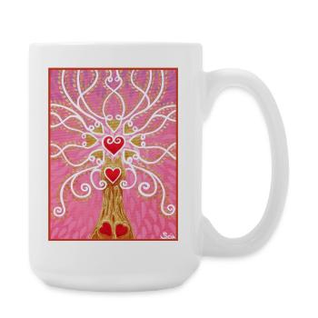 Tree of Life Love - Sonja von Staden - Large Mug 440 ml - white - Right