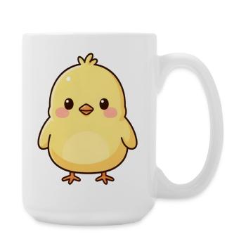 Niedliche Kawaii Küken Geschenk - Große Tasse 440 ml - Weiß - Rechts