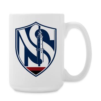 Phare dans la nuit - Grande tasse 440 ml - blanc - Droite