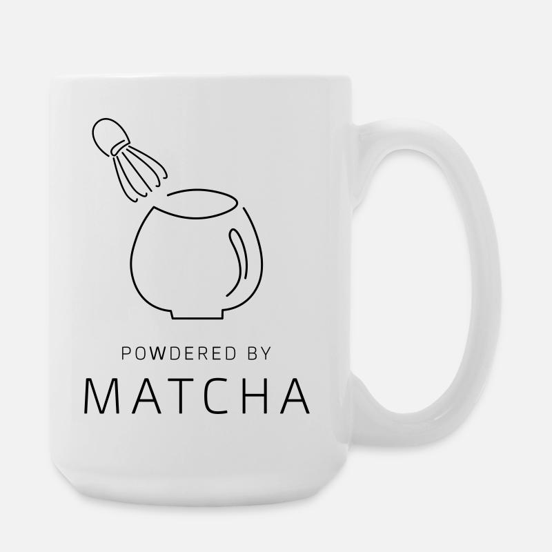 PowderedByMatcha - Large Mug 440 ml - white