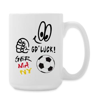 Fußball - Große Tasse 440 ml - Weiß - Rechts