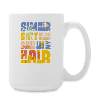 Summer salt in the air - Große Tasse 440 ml - Weiß - Rechts