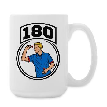 180 Pfeile - Große Tasse 440 ml - Weiß - Rechts