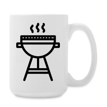 Barbecue - Large Mug 440 ml - white - Right