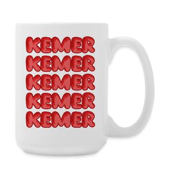 Kemer Bubble Repeat Muster - Große Tasse 440 ml - Weiß - Rechts