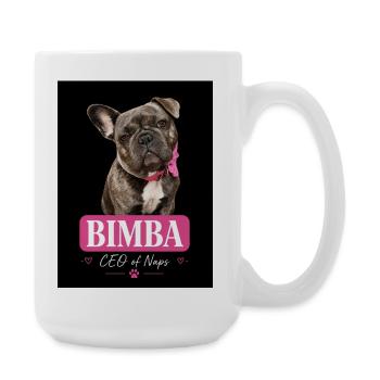 Fille PDG de la sieste - Grande tasse 440 ml - blanc - Droite