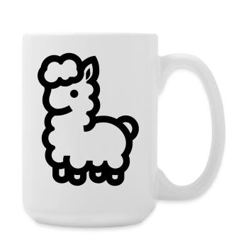 Alpaca - Large Mug 440 ml - white - Right