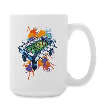 Tischkicker Tischfußball - Große Tasse 440 ml - Weiß - Rechts