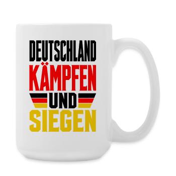 Deutschland Fan - Große Tasse 440 ml - Weiß - Rechts