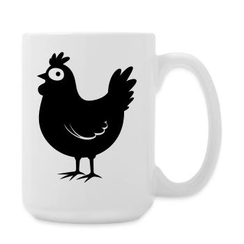 poulet - Grande tasse 440 ml - blanc - Droite