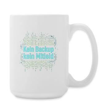 Gestern: Stromausfall Kein WLAN Kein Internet - Große Tasse 440 ml - Weiß - Rechts