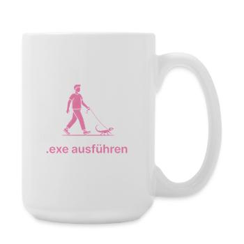 .exe ausführen ADMIN Pink - Große Tasse 440 ml - Weiß - Rechts