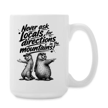 Les suricates vous montrent le chemin - Grande tasse 440 ml - blanc - Droite