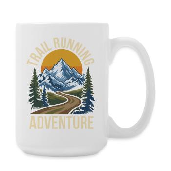 Aventure de course en sentier - Grande tasse 440 ml - blanc - Droite