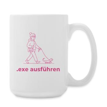 Exe ausführen Informatik Programming Geschenk pink - Große Tasse 440 ml - Weiß - Rechts