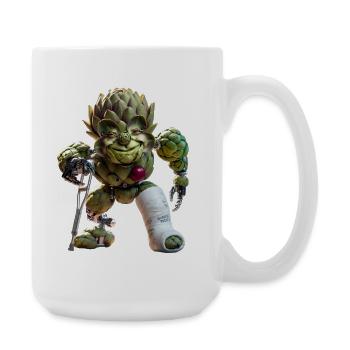 Artichoke Warrior - Large Mug 440 ml - white - Right