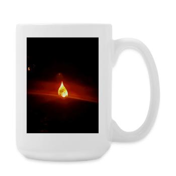 Flame Drop Night Light - Large Mug 440 ml - white - Right