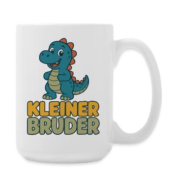Kleiner Bruder Dino Shirt - Große Tasse 440 ml - Weiß - Rechts