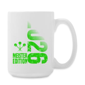 Darts Champion 2026 Kreisliga shirt green white - Large Mug 440 ml - white - Right