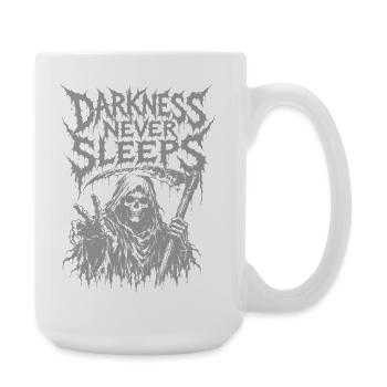 Motif d’horreur gothique du death metal de la Faucheuse - Grande tasse 440 ml - blanc - Droite
