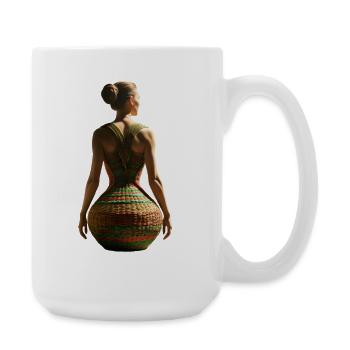 Basket Weave Sunset Dress - Large Mug 440 ml - white - Right