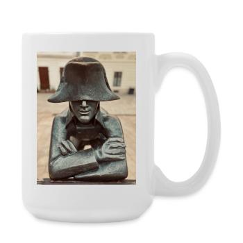 Détective au chapeau en bronze - Grande tasse 440 ml - blanc - Droite