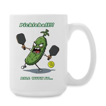 Pickleball - Large Mug 440 ml - white - Right