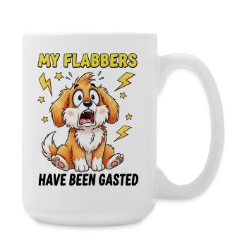 C’est drôle, mes flabbers ont été gazés design de chien - Grande tasse 440 ml - blanc - Droite