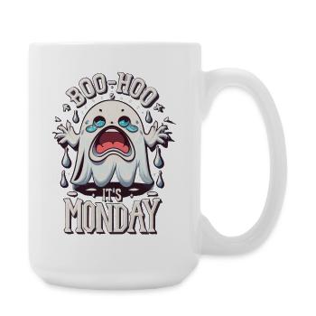 Es ist Montag lustiges Halloween - Große Tasse 440 ml - Weiß - Rechts