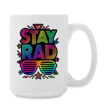 Costumes années 80 - Grande tasse 440 ml - blanc - Droite