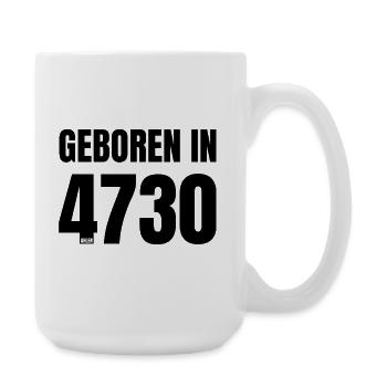 Design 17 – Né en 4730 - Grande tasse 440 ml - blanc - Droite