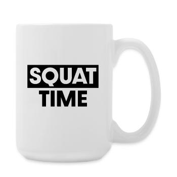 Squat Time - Large Mug 440 ml - white - Right