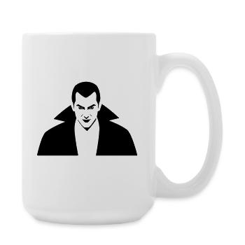 Vampire Illustration - Large Mug 440 ml - white - Right