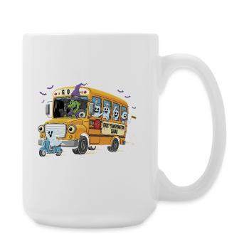 Spooky Bus Haunted Crew - Large Mug 440 ml - white - Right