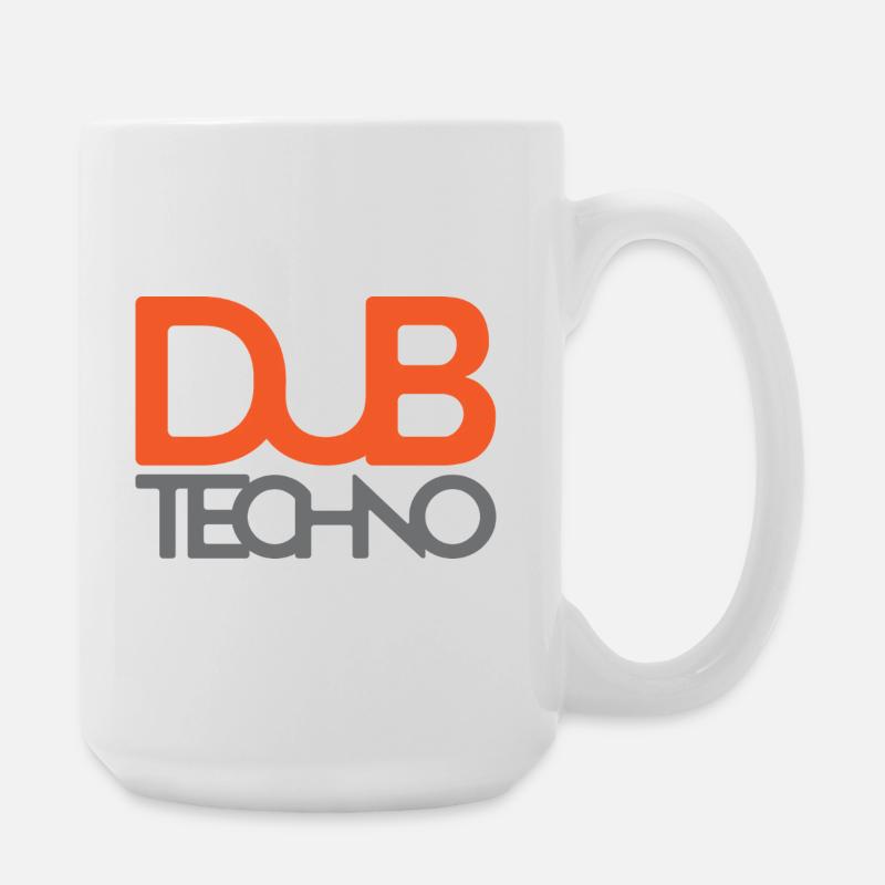 Dub Techno Logo Tee - Large Mug 440 ml - white