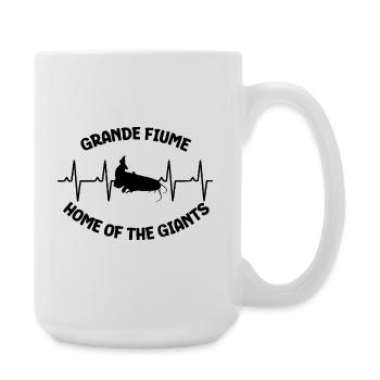 Poisson-chat – Grande Fiume – Maison des Géants - Grande tasse 440 ml - blanc - Droite
