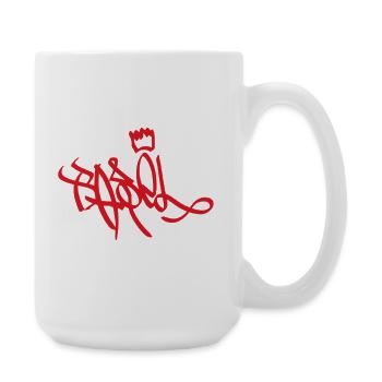 Royal Graffiti Ecriture Bâle - Grande tasse 440 ml - blanc - Droite