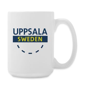 Uppsala Logotype Suède - Grande tasse 440 ml - blanc - Droite