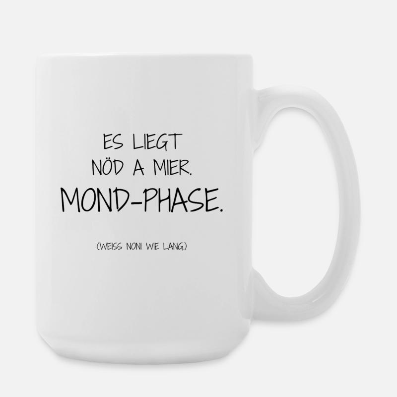 Statement-Design – Ironie trifft Alltag - Große Tasse 440 ml - Weiß