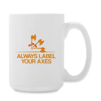 Math Teacher Geometry School Mathematics - Large Mug 440 ml - white - Right