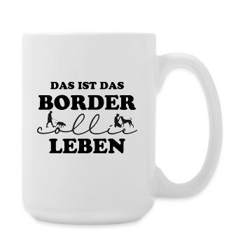 La vie du Border Collie - Grande tasse 440 ml - blanc - Droite