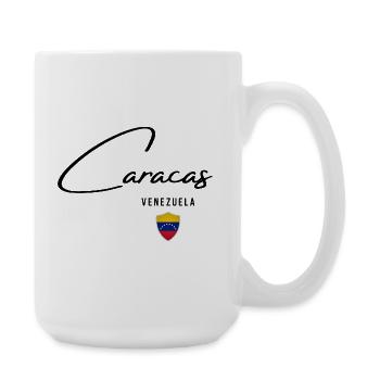 Caracas Venezuela, elegantes Design von Caracas - Große Tasse 440 ml - Weiß - Rechts