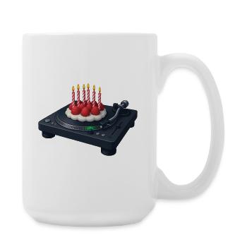 DJ BIRTHDAY - sound & vision - Large Mug 440 ml - white - Right