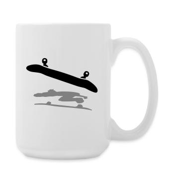 Skateboard - Große Tasse 440 ml - Weiß - Rechts
