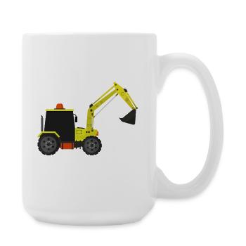 Excavator - Large Mug 440 ml - white - Right