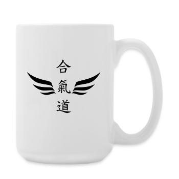 Aikido – Kampfsport – Aikido - Große Tasse 440 ml - Weiß - Rechts