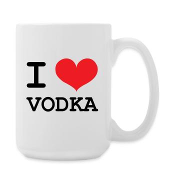 I Love Vodka - Alcool - Grande tasse 440 ml - blanc - Droite
