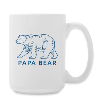 Papa Bear - Large Mug 440 ml - white - Right